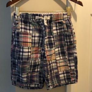 Madras plaid shorts boys